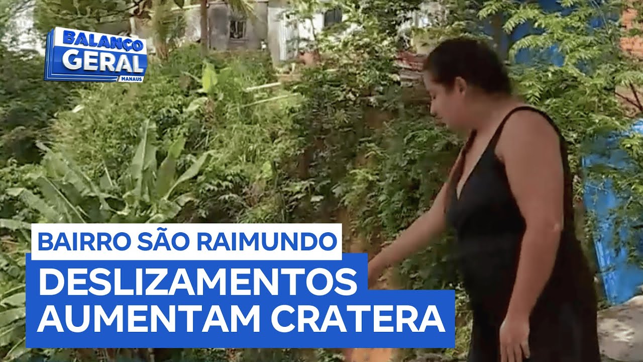 Moradores do bairro São Raimundo temem tragédia com deslizamento que aumenta cratera