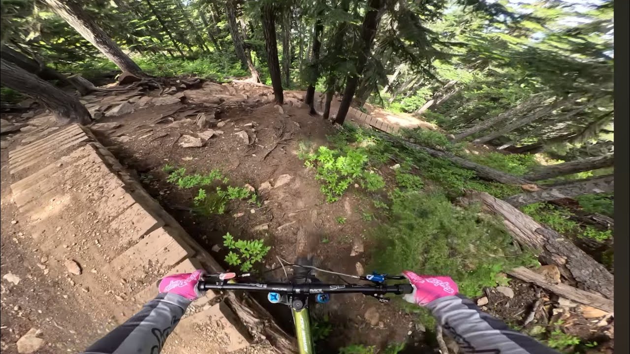 Riding The Gnarliest Trails In The Whistler Mountain Bike Park!!!