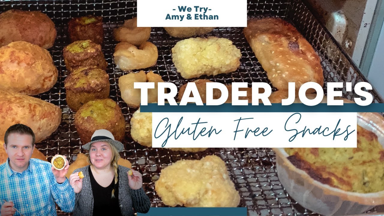 Our FAVORITE Gluten Free Snacks from Trader Joe's | We Try Super Bowl Freezer Snacks! | 7 NEW Favs
