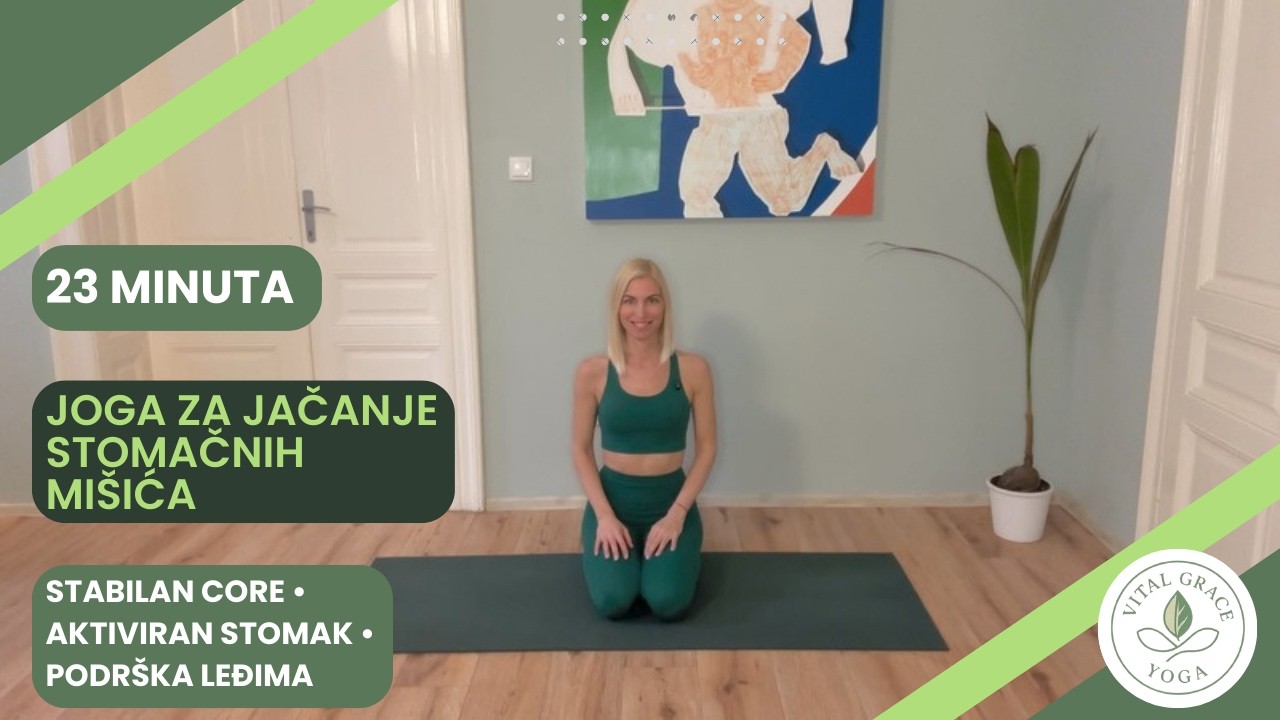 23 Min Core Strength Yoga / Joga za jačanje stomačnih mišića | Stabilan core i podrška leđima