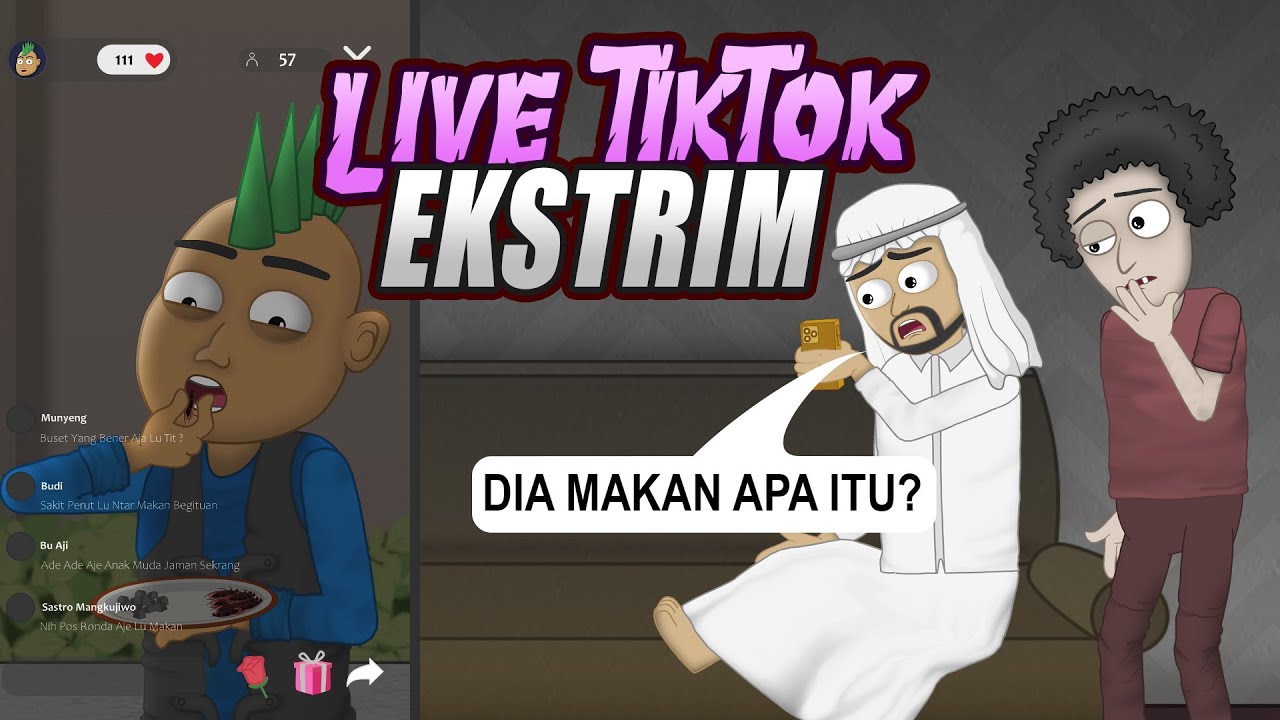 Akibat Live TikTok Ekstrim - Animasi Kartun Lucu - WargaNet Life