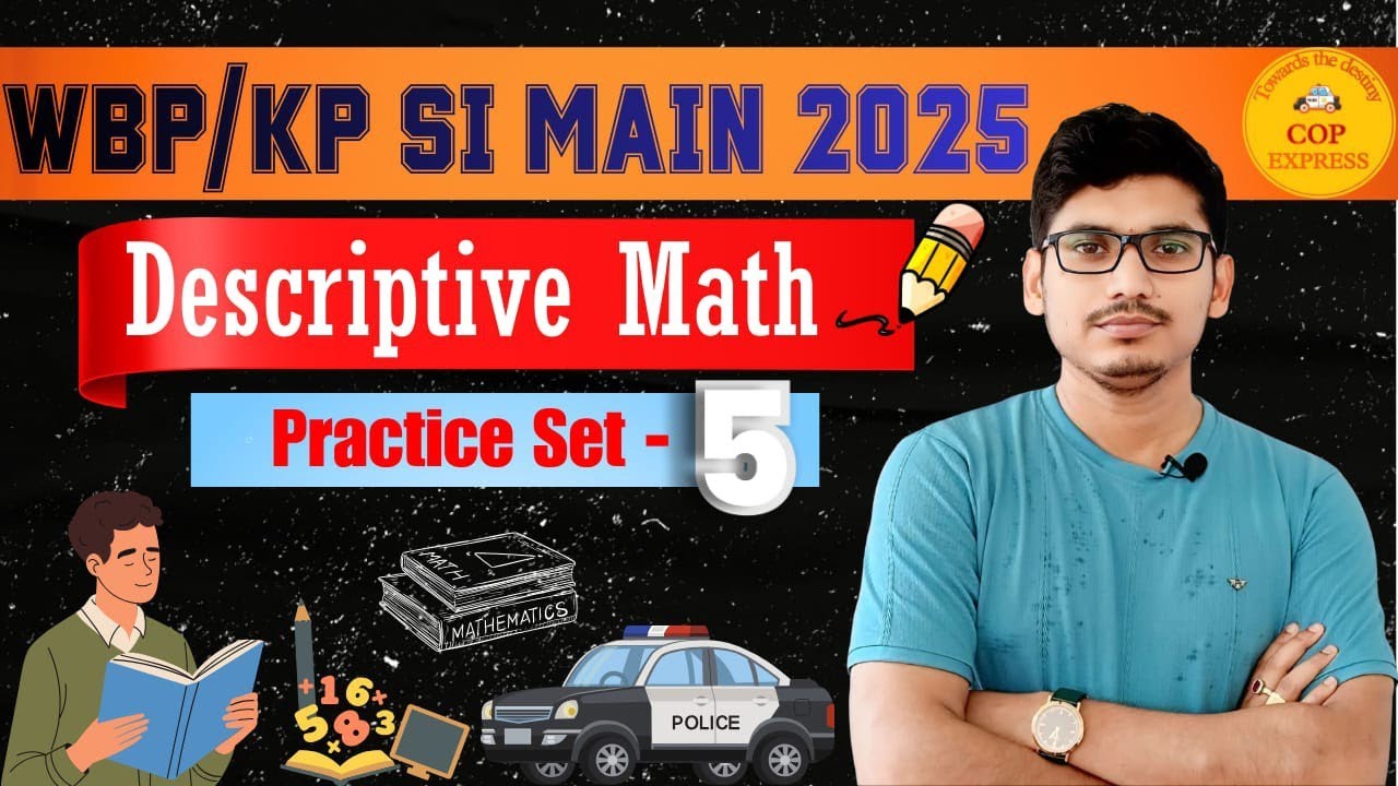 WBP SI MAINS DESCRIPTIVE MATH PRACTICE SET - 5 ||By Bidyut Sir @copexpress9233 
