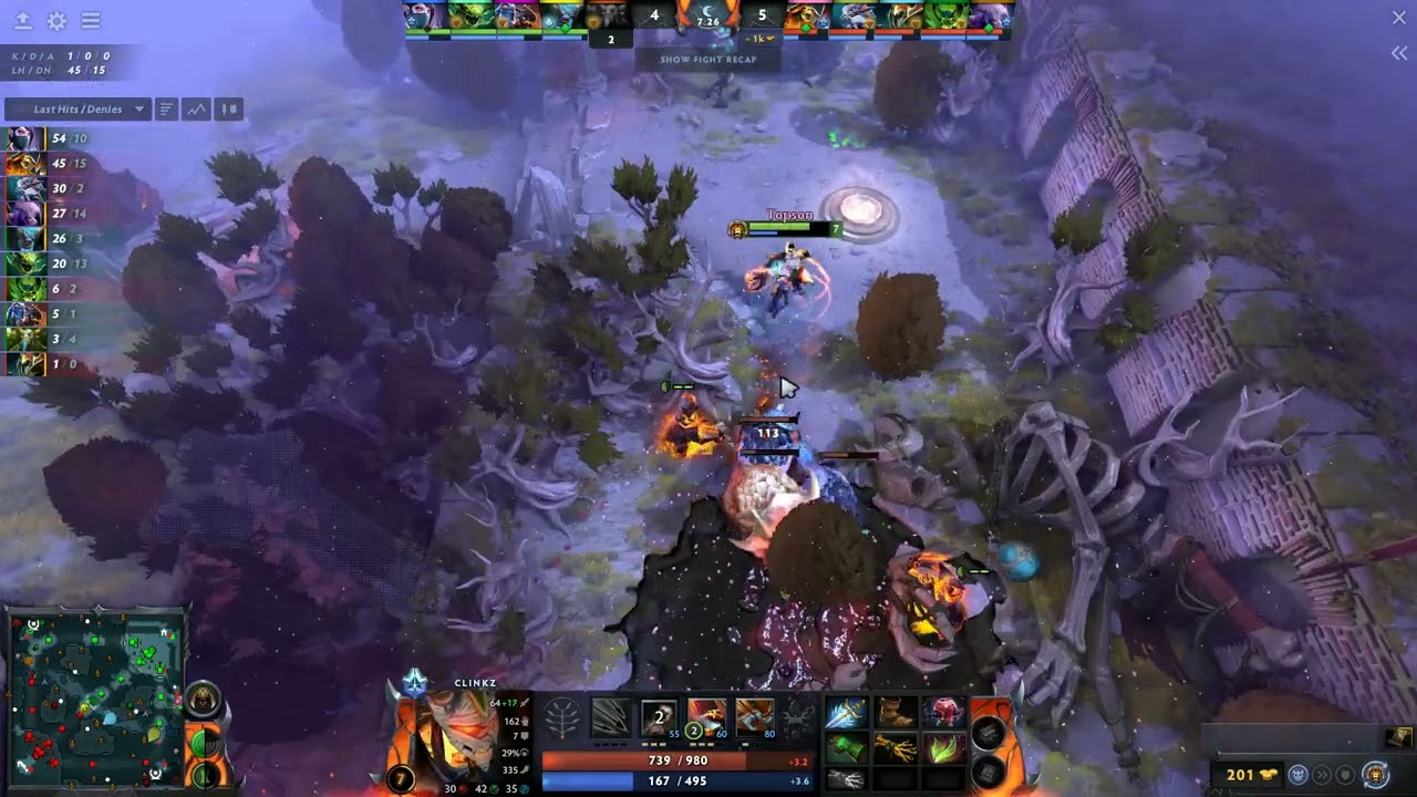 Topson - Clinkz Midlane | Dota 2 7.35b Gameplay