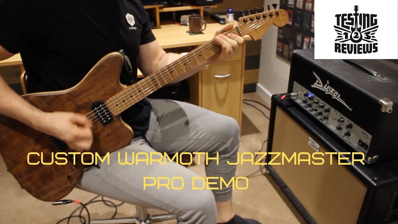 Custom Warmoth Jazzmaster Demo Bare Knuckle Juggernauts/Hipshot Hardware/Diezel Amps