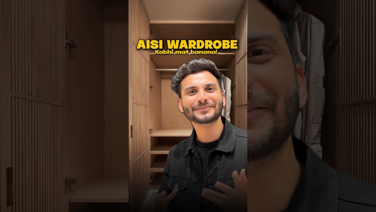 WARDROBE : Aisi WARDROBE Kabhi mat banana #interiordesign #wardrobe