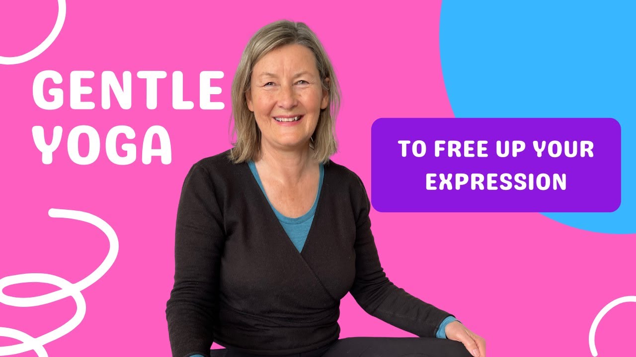 1 Hour Gentle Yoga. Neck and Shoulder Stretches, to Free Up Expression