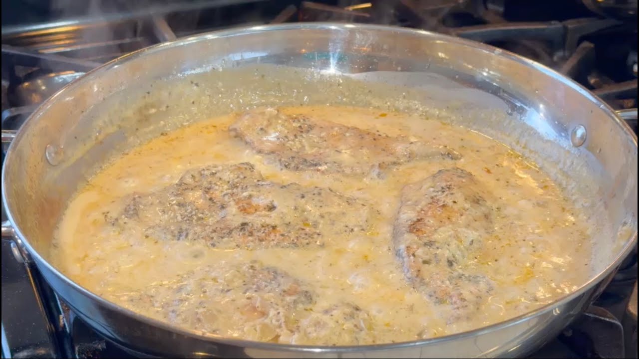 Como Hacer Pechugas en Crema Receta Fácil y Rapida para Almuerzo o Cena