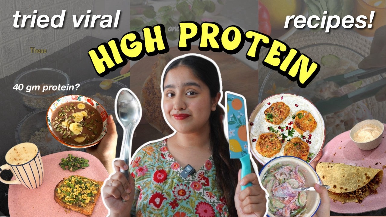 Trying Viral On-the-Go HIGH-PROTEIN Recipes 🥗 (Perfect for Busy Days!) 👀🔥