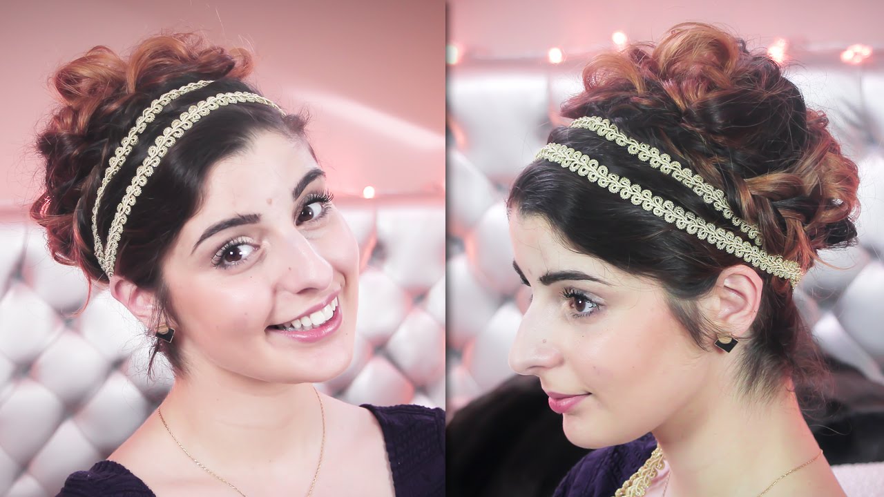 Coiffure pour les fêtes de fin d'année avec Kihou ❤ Chignon de soirée, déesse grecque, cheveux longs