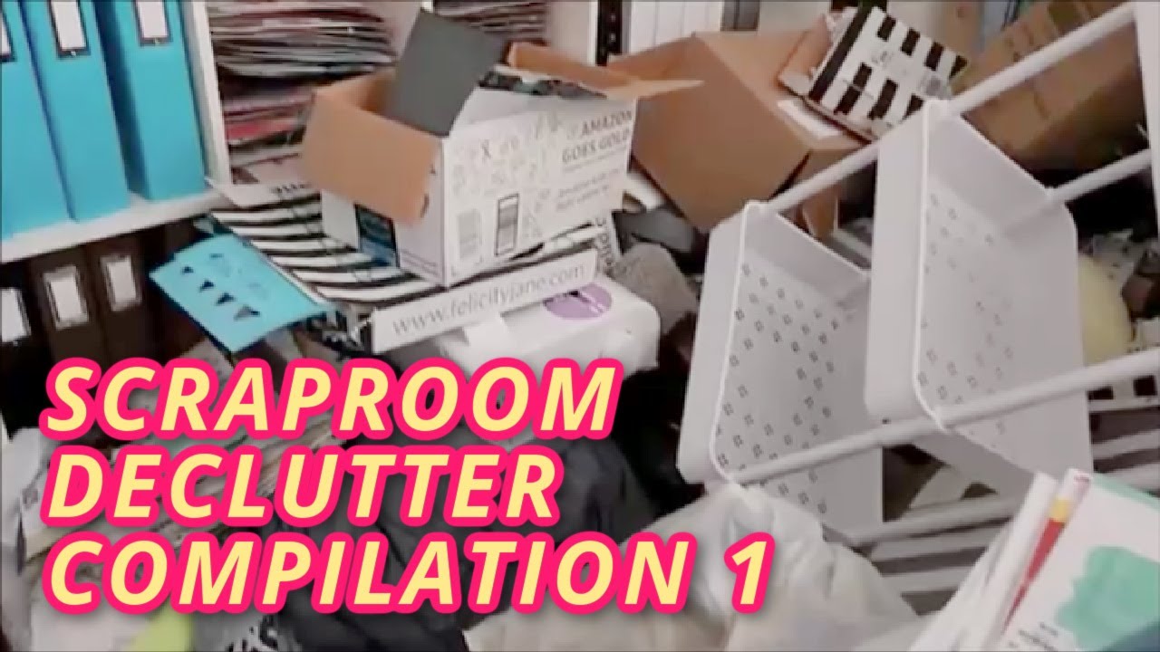 SCRAPBOOK ROOM COMPILATION PART 1 | Let's Declutter the Scraproom! (Compilation 1)