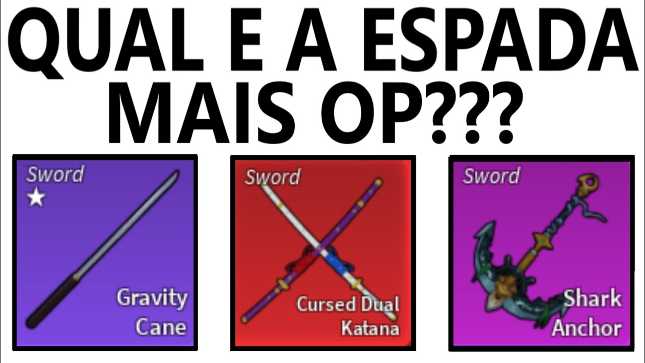 QUAL É a MELHOR ESPADA do BLOX FRUITS??? (Tier-List)