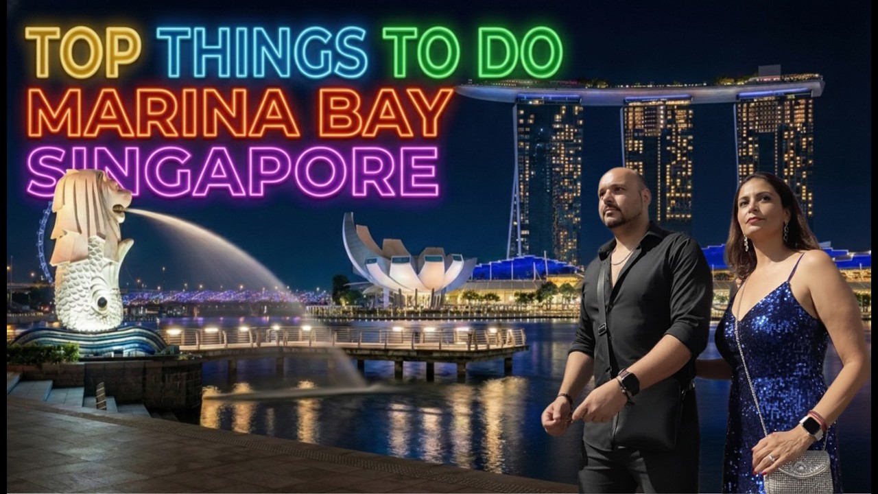SINGAPUR de NOCHE: ¡El espectáculo que parece de OTRO PLANETA! 🇸🇬✨ (Marina Bay & Supertrees)