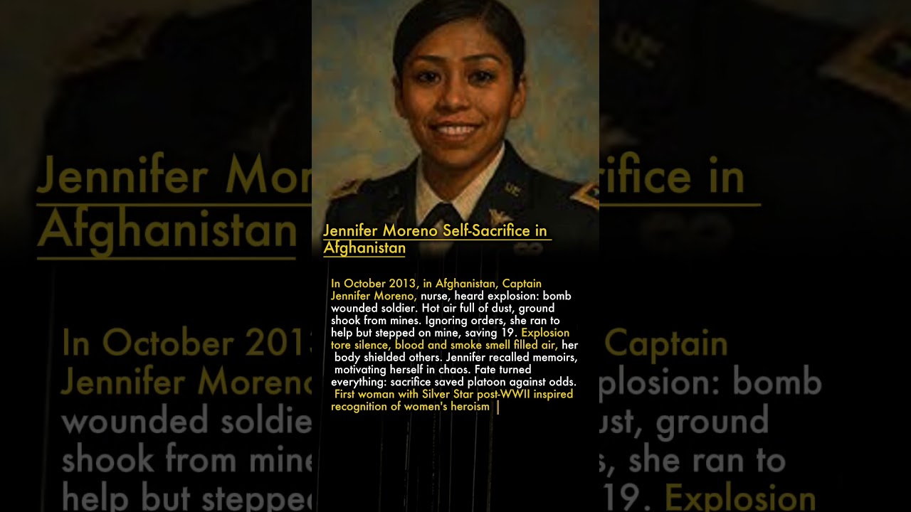 🦸&zwj;♀️ Jennifer Moreno Self-Sacrifice in Afghanistan 💥🙏