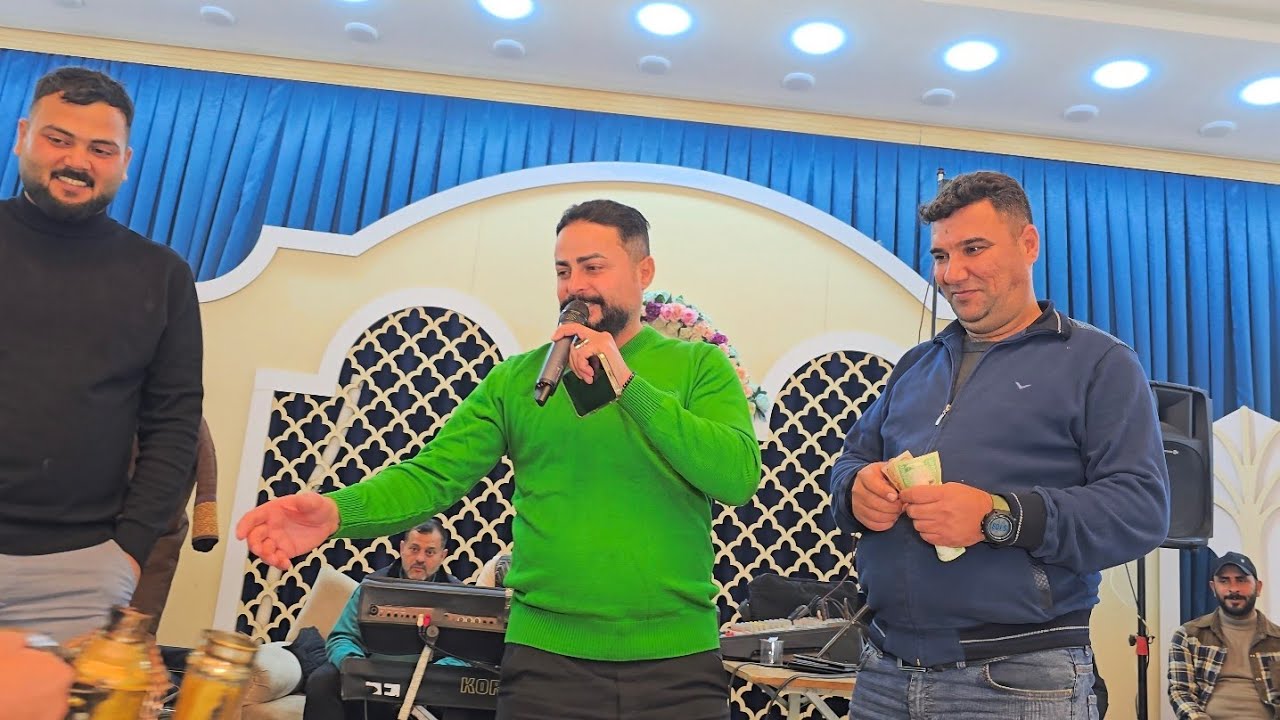 يبو طول الرهاوي مسلاكم عود😉❗️العمده ماجد الهلال🎤العازف طارق الحمداني🥁🎺زواج عمر الحمدي🎉