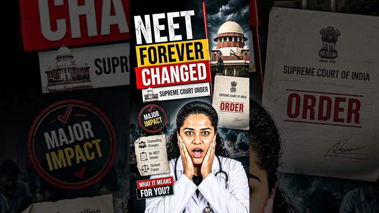 NEET FOREVER CHANGED! ⚖️🚨 Supreme Court Order! #shorts #vedantu
