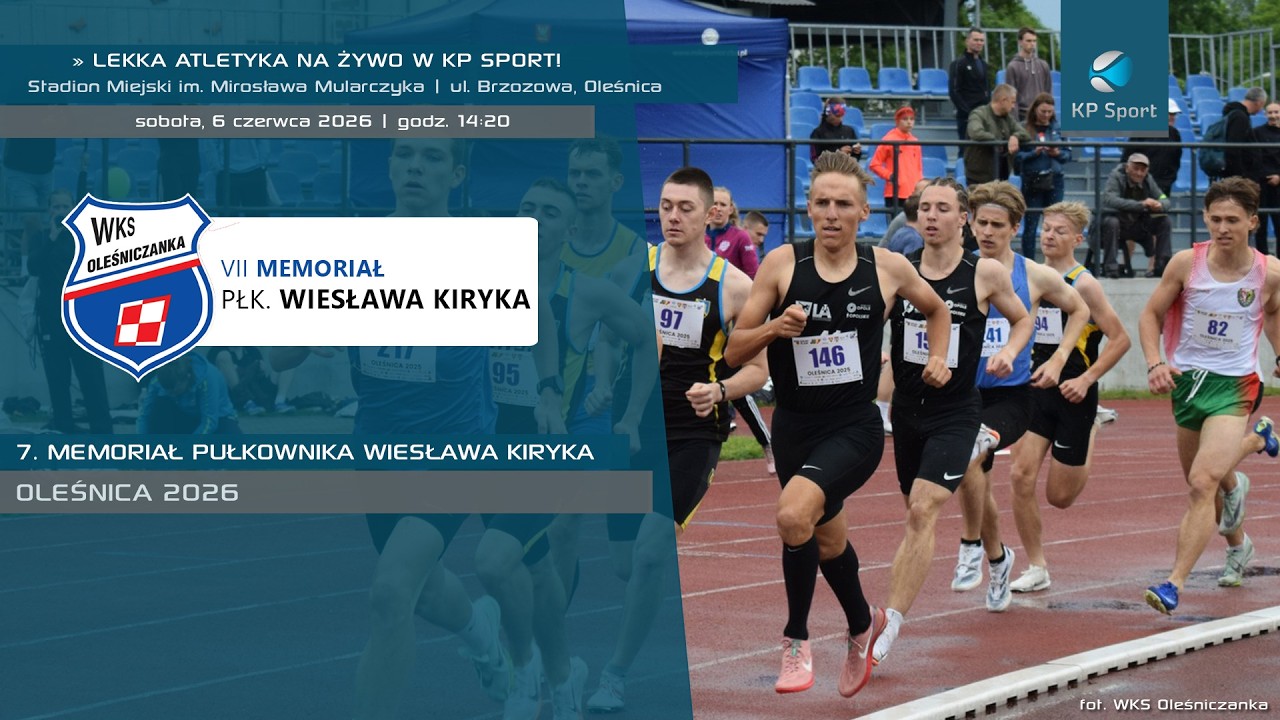 7. Memoriał płk. Wiesława Kiryka / 🔴LIVE / Oleśnica [6.06.2026] #trackandfield #lekkoatletyka