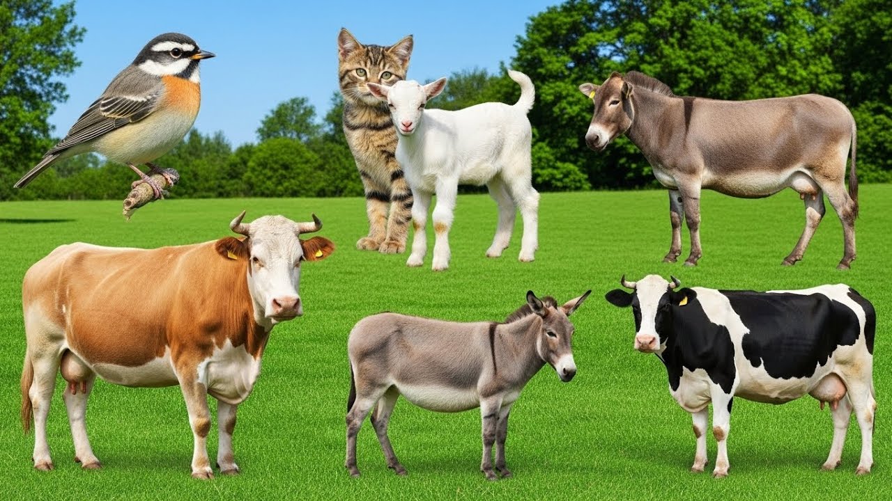 Sonidos de Animales para Aprender: Cerdo, Vaca, Cabra, Oveja, Pollo, Pato