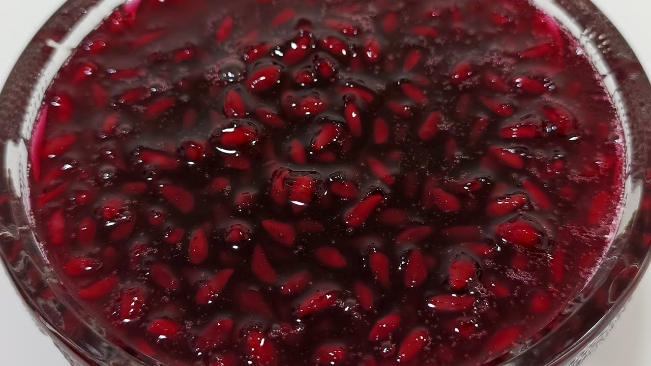 Nardança hazırlanması Nardança resepti Nar mürəbbəsi 