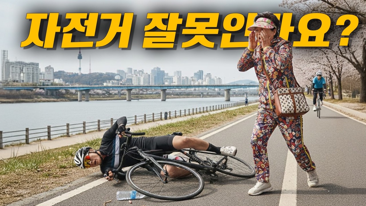 보행자 우선인데 이것도 자전거 잘못인가요?