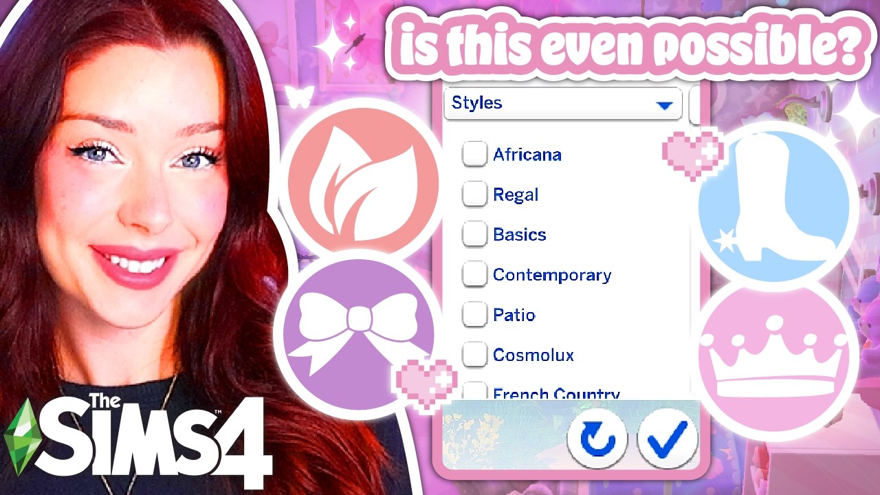 Each Room Has ONE Item From EVERY STYLE in The Sims 4