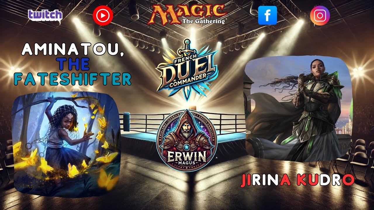 MTG Aminatou Vs Jirina French Duel Commander