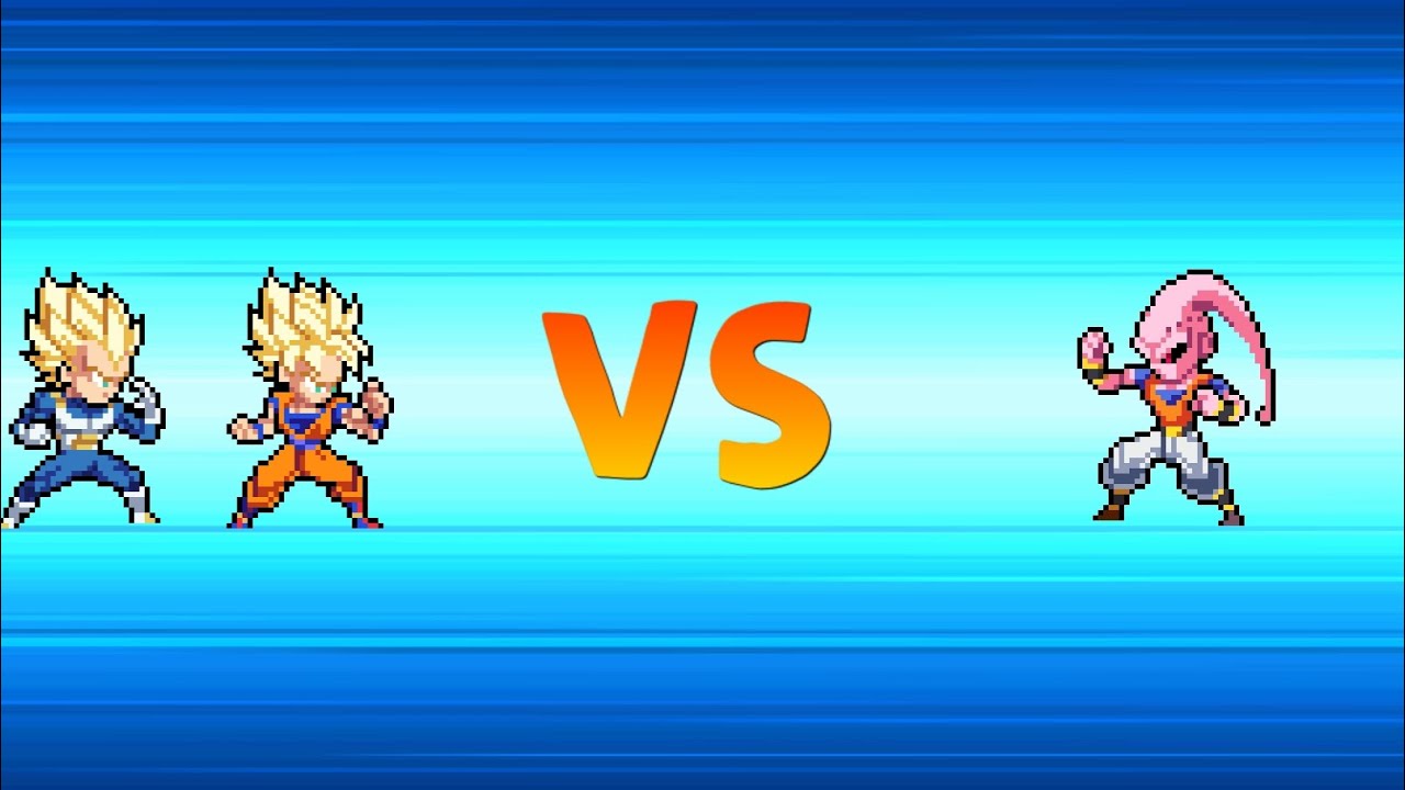 GOKU Vegeta Fused super saiyan VEGETO VS BUU