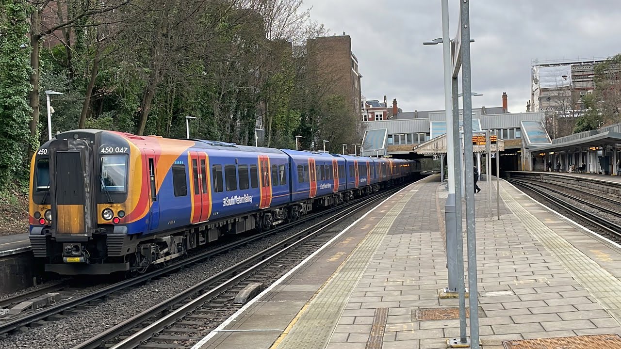 South Western Railway Trains at Putney on January 29th 2022