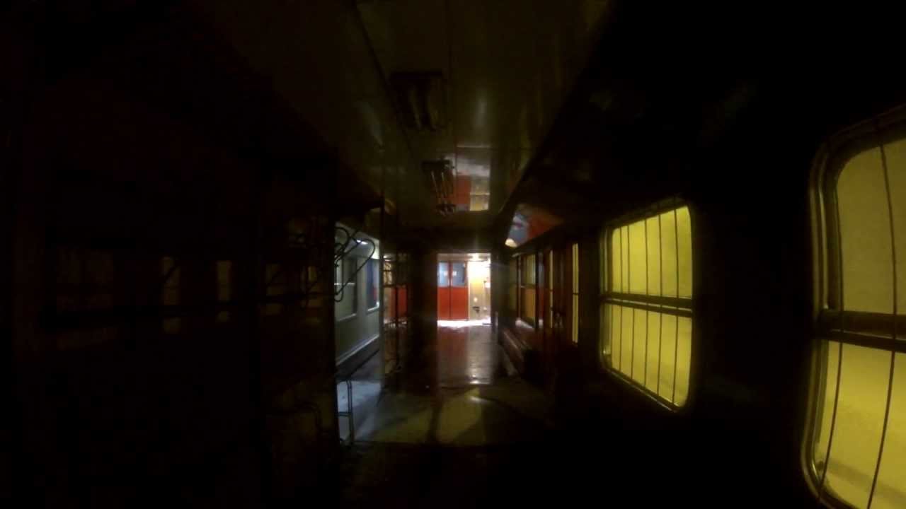 Creepy frozen ghost train in Poland recorded with GoPro HD HERO3