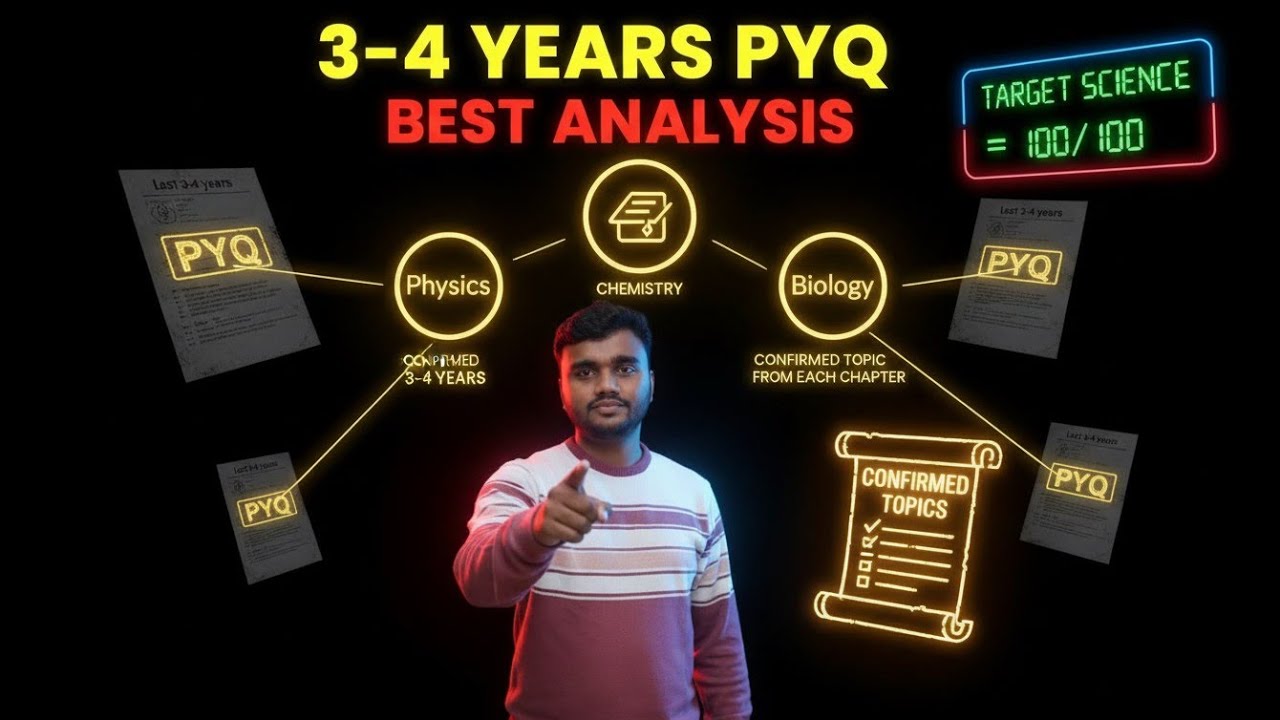 🔥 3&ndash;4 Years PYQ Master Analysis | Most Repeated Topics Chapter-Wise | Class 10 Science |Pankaj Patel