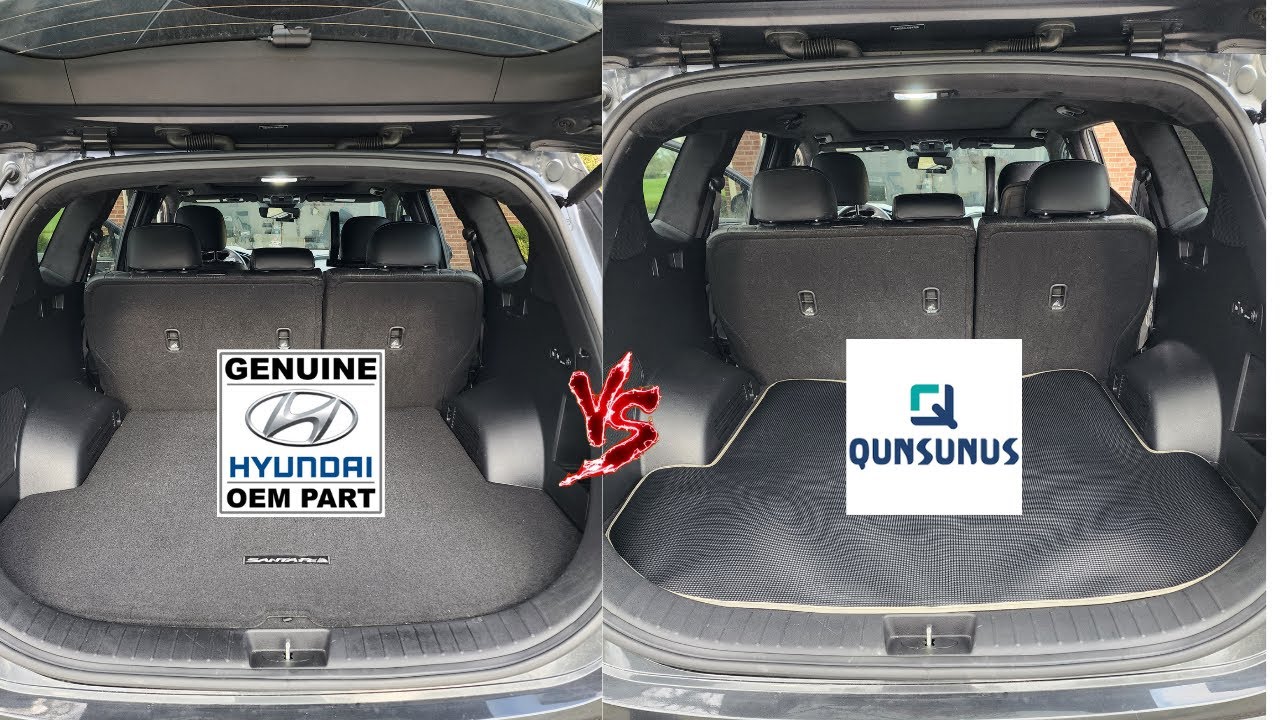 Hyundai Santa Fe 2021–2023 годов — сравнение грузовых автомобилей Hyundai OEM и Qunsunus
