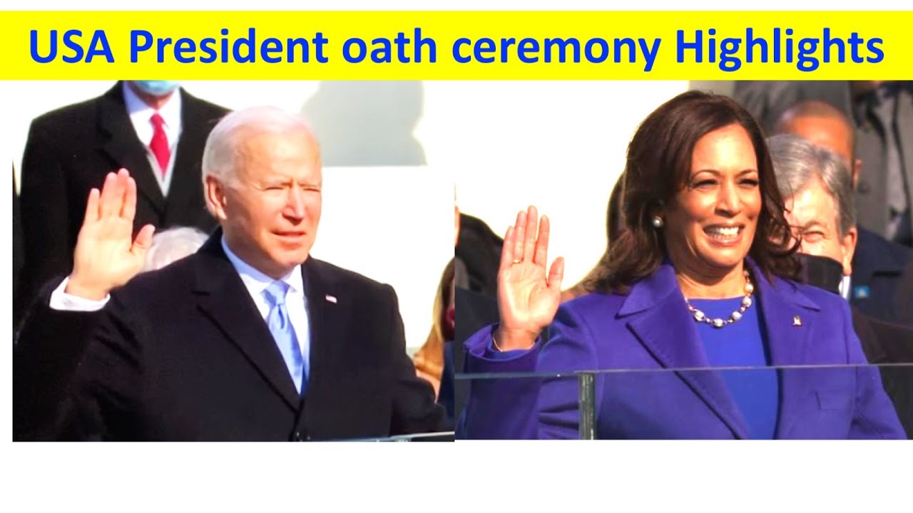 USA President Inauguration ceremony Highlights, Joe Biden oath ceremony, America New President
