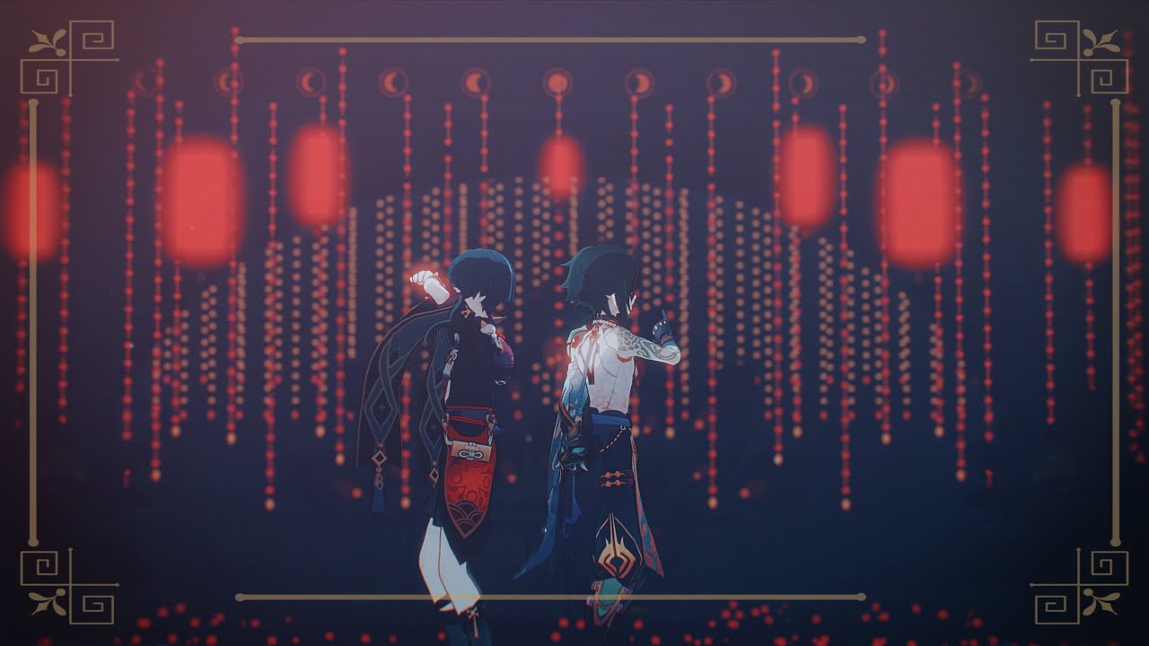 【MMD 원신 原神】 GASSHOW [소 Xiao & 스카라무슈 Scaramouche]
