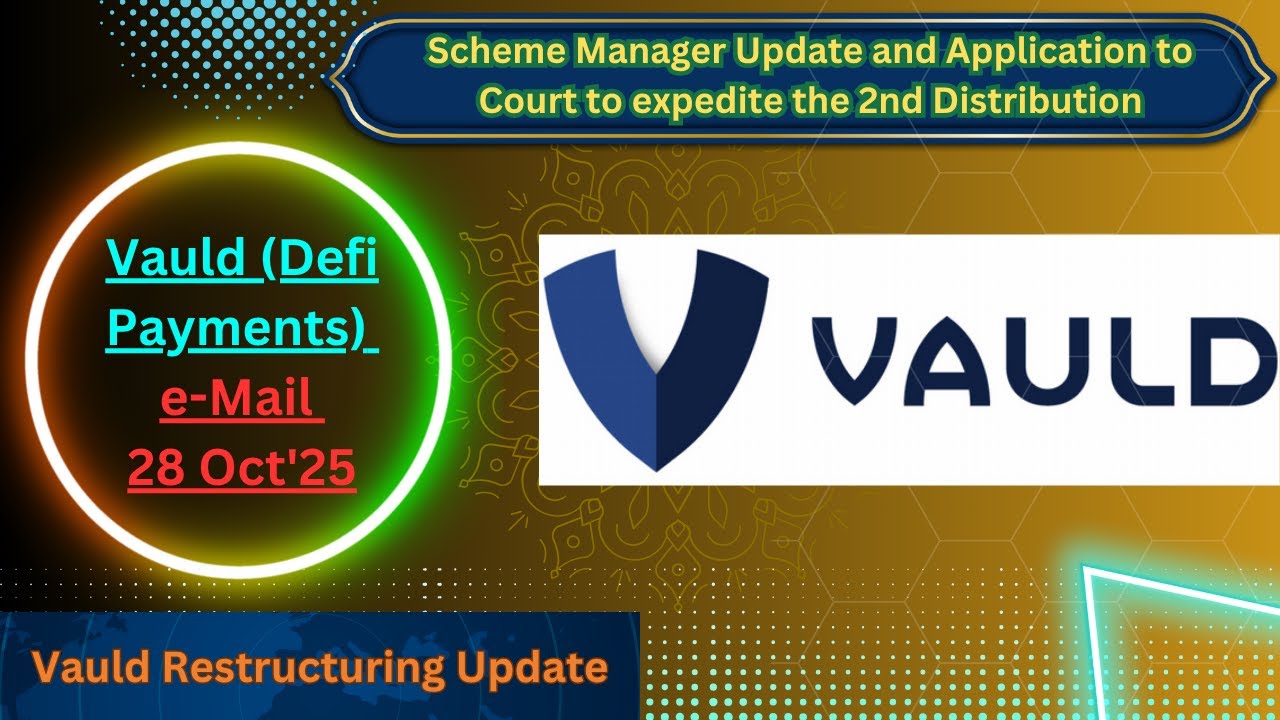 🚨 28 Oct SM Update on VAULD: Second Distribution Latest News 🔥 | Crypto | #vauld #drezillion