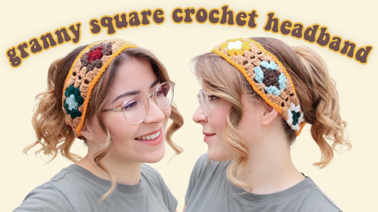 Crochet Headband Tutorial - Granny Squares