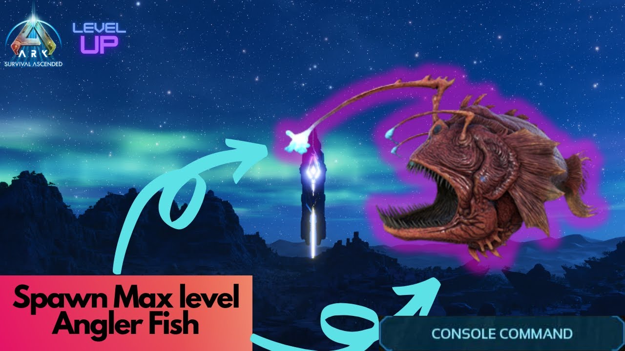 Tamed Angler fish Spawn Command | Ark Survival Ascended
