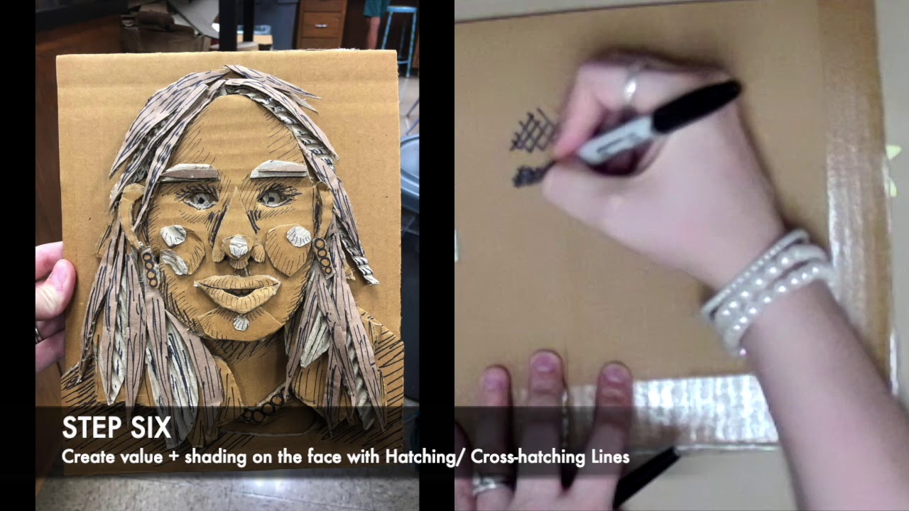 Personality Portraits: Cardboard Relief Option DEMO