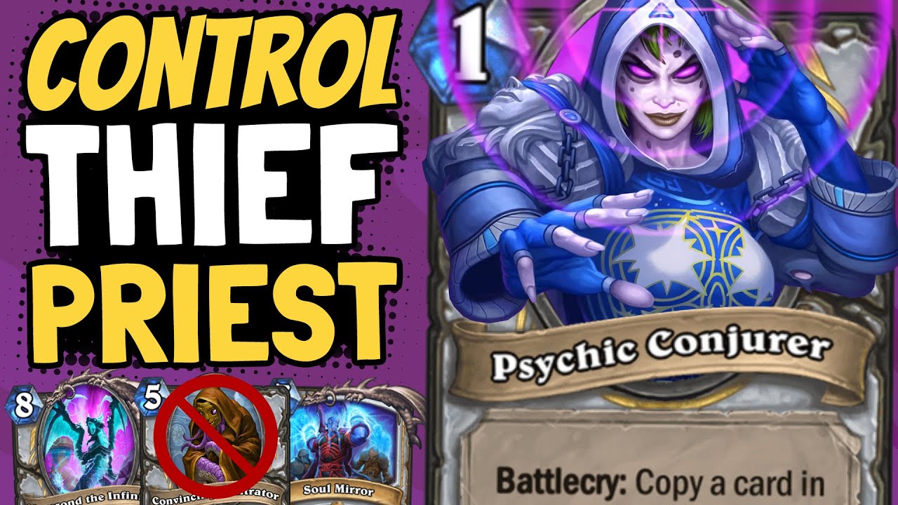 STEAL THEIR DECK!?! Classic Control Priest with NO RES CARDS! | Ashes of Outland | Hearthstone
