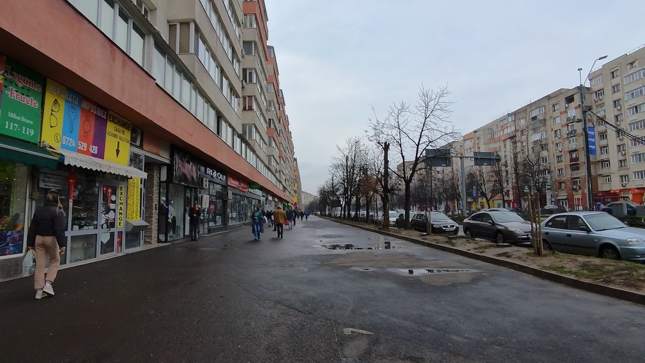 A Cloudy Midday Walk in Bucharest | POV City Ambience