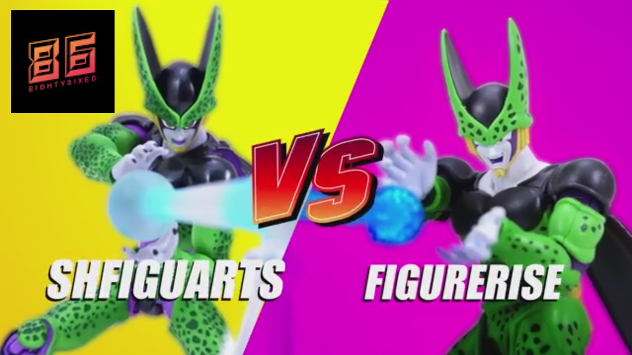 Сравнительный обзор S.H. FIGUARTS PREMIUM COLOR EDITION PERFECT CELL с FIGURE RISE PERFECT CELL