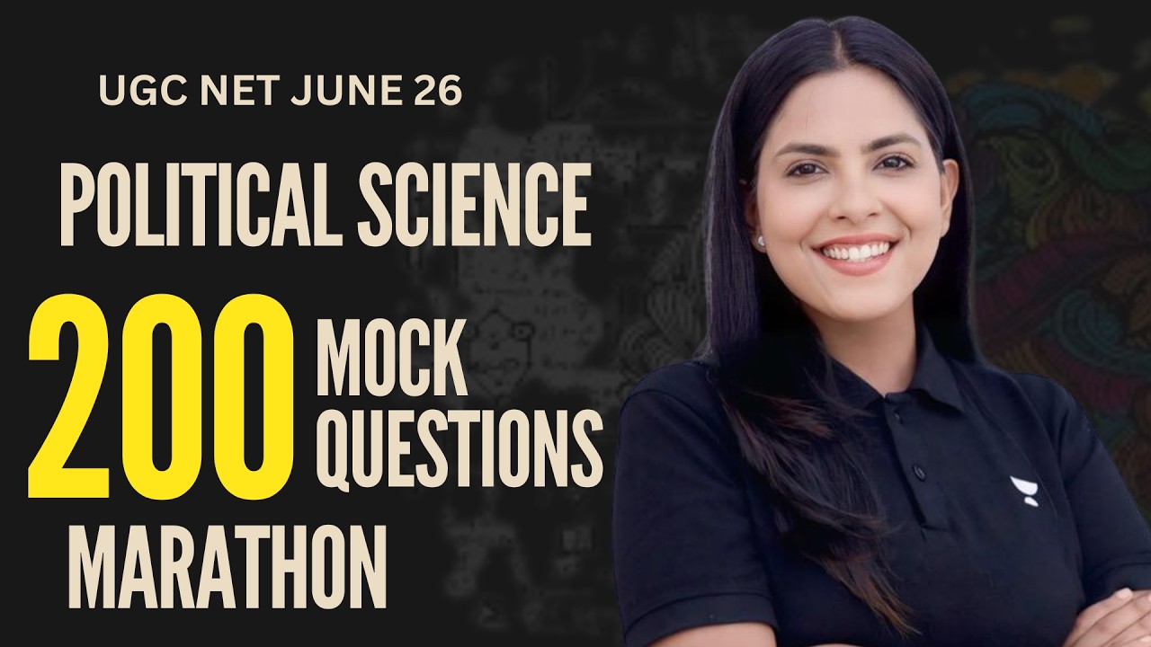 UGC NET Political Science | Top 200 Mock Questions MCQs Marathon | UGC NET Pol. Science 2026|Supreet
