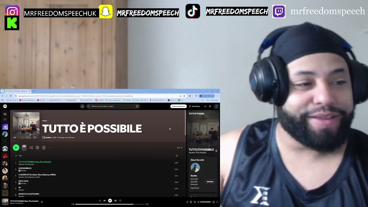 START TO FINSHED THIS ALBUM IS🔥🇮🇹 Geolier TUTTO È POSSIBILE [ FULL ALBUM REVIEW ]  *UK🇬🇧REACTION*
