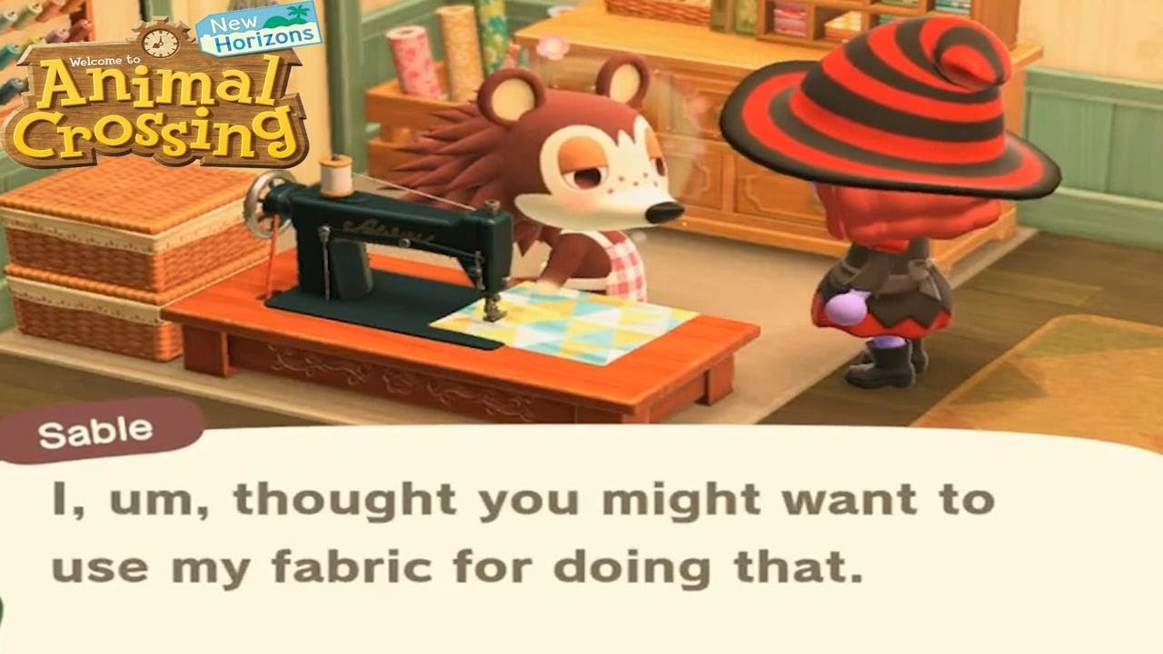 How to Get Every Pattern from Sable in Animal Crossing New Horizons