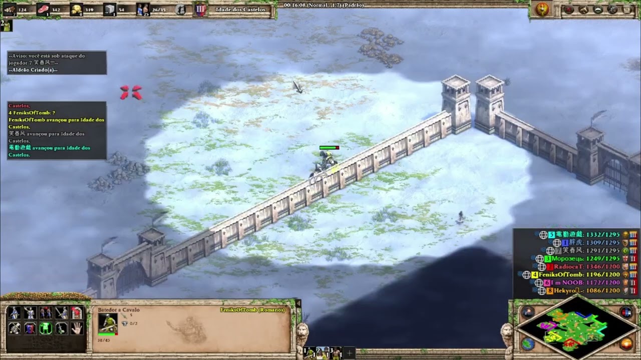 AOE2 | 4v4 Arena | Romanos #2