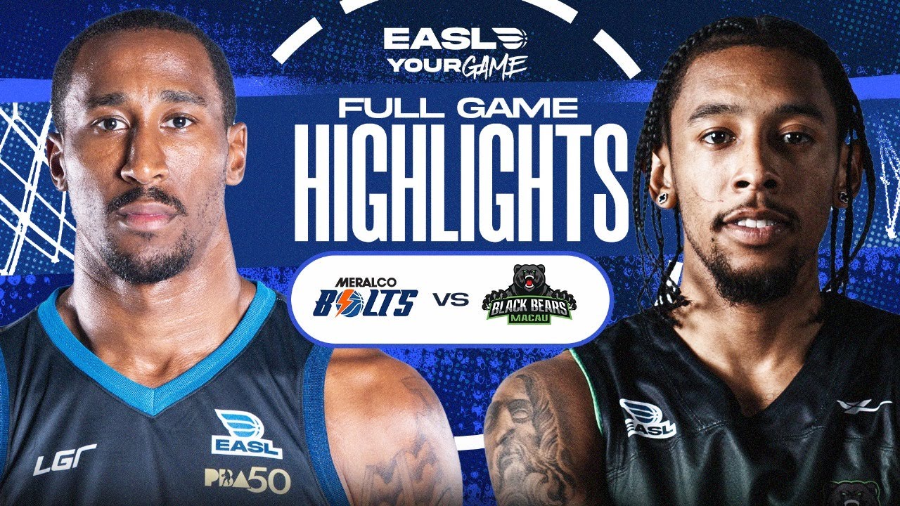 Самые яркие моменты матча: Meralco Bolts против Macau Black Bears | Сезон EASL 2025-26