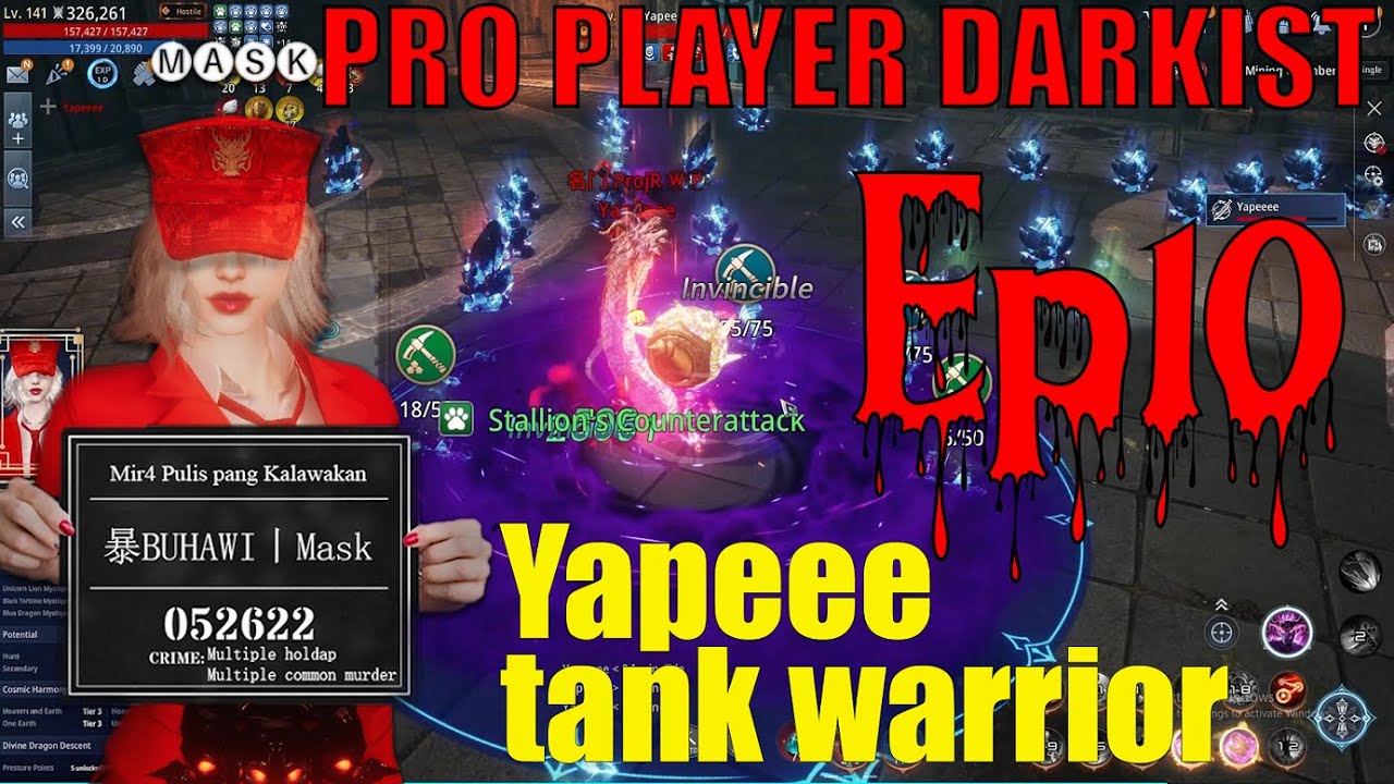 Mir4 Darkist Gameplay EP 10 l Yapeeee Tank Warrior