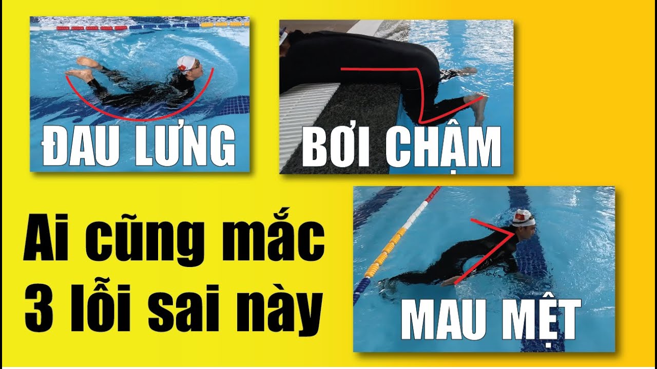 3 lỗi sai thường gặp trong bơi ếch khiến bạn bơi chậm và đau lưng