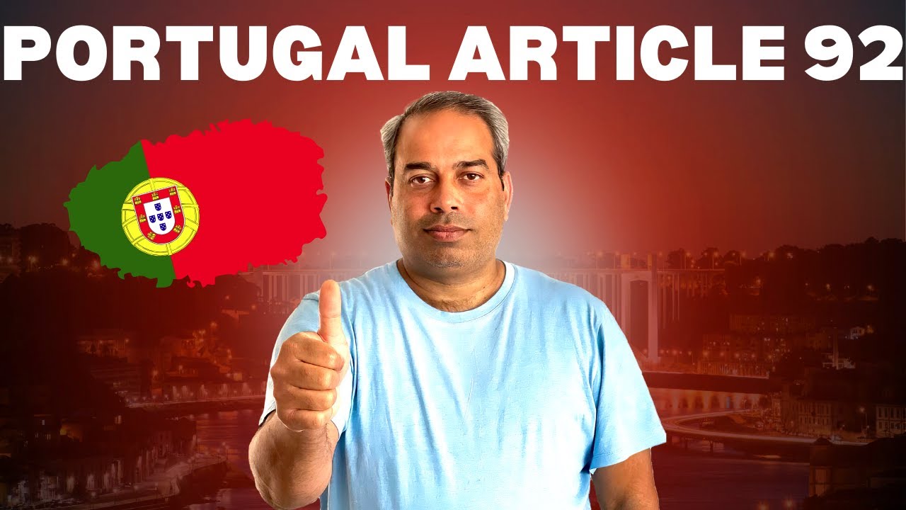 Portugal Article 92 Explained I Vocational Training Route to Residence Permit in 2025 I Legal Entry