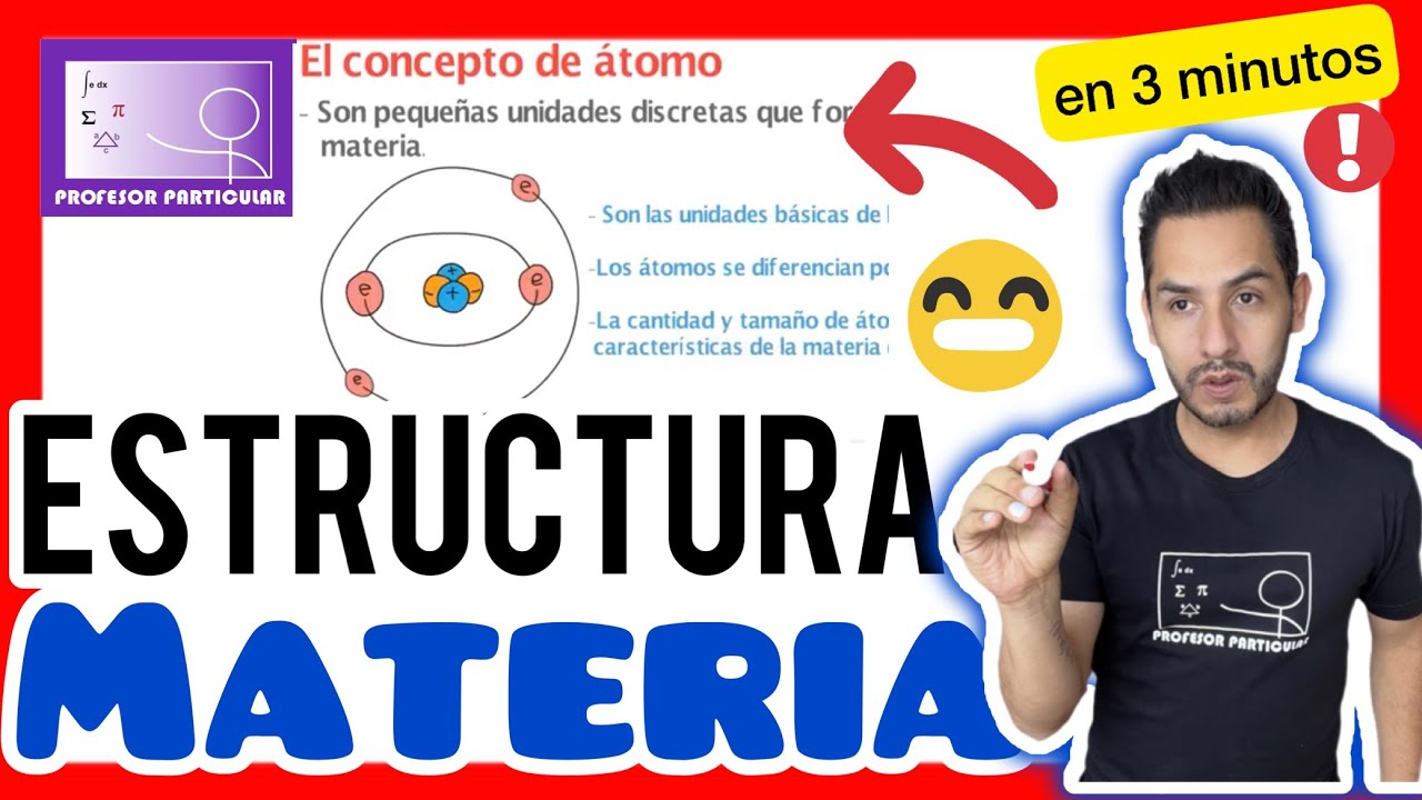 ✅​Estructura Interna de la MATERIA | en 3 minutos 😎​🫵​💯​| Física