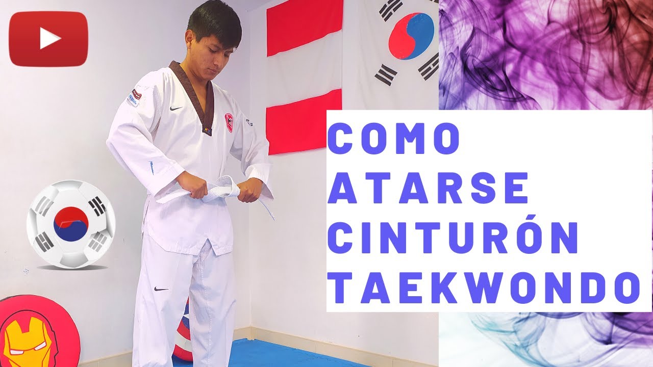 Como atarse/amarrarse el cinturón Taekwondo