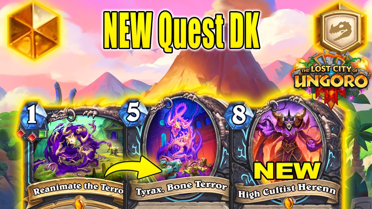 NEW Quest DK Deck Is REALLY STRONG! So Much FUN At The Lost City of Un'Goro | Hearthstone